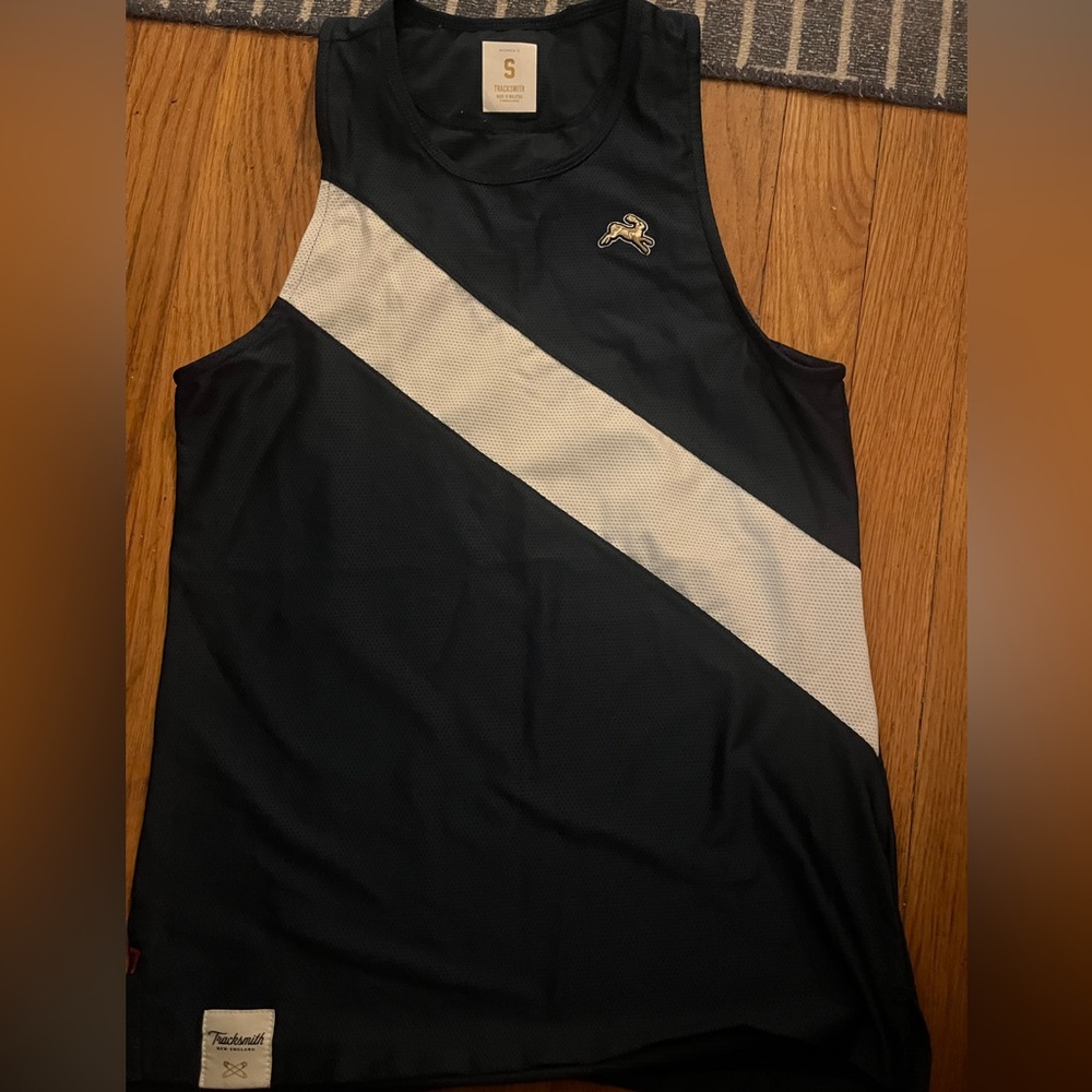 Tracksmith Blue Tank Top S Mesh